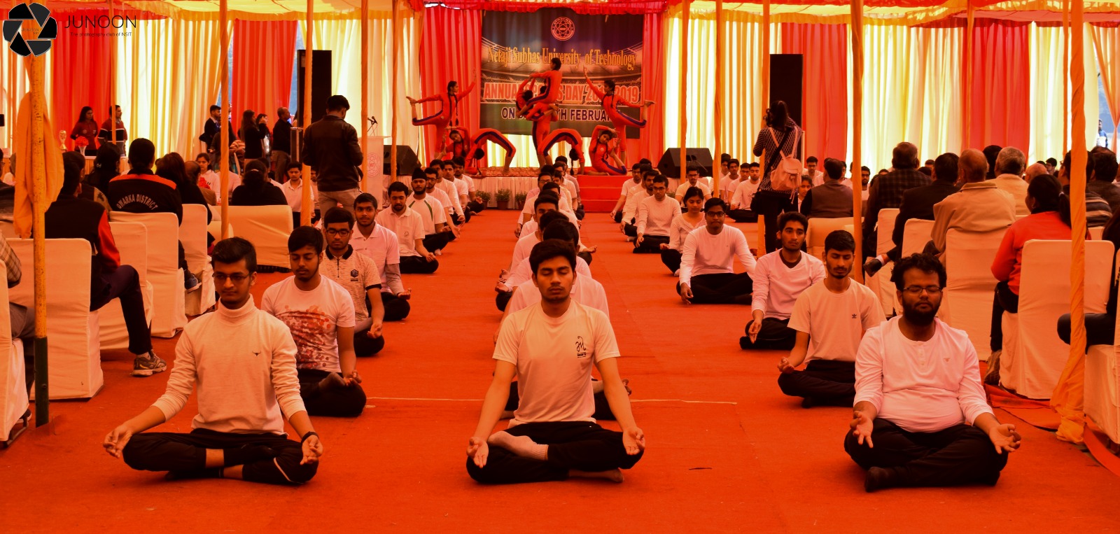 Mass Yoga Demonstration by NSUT Foundation Elective Students