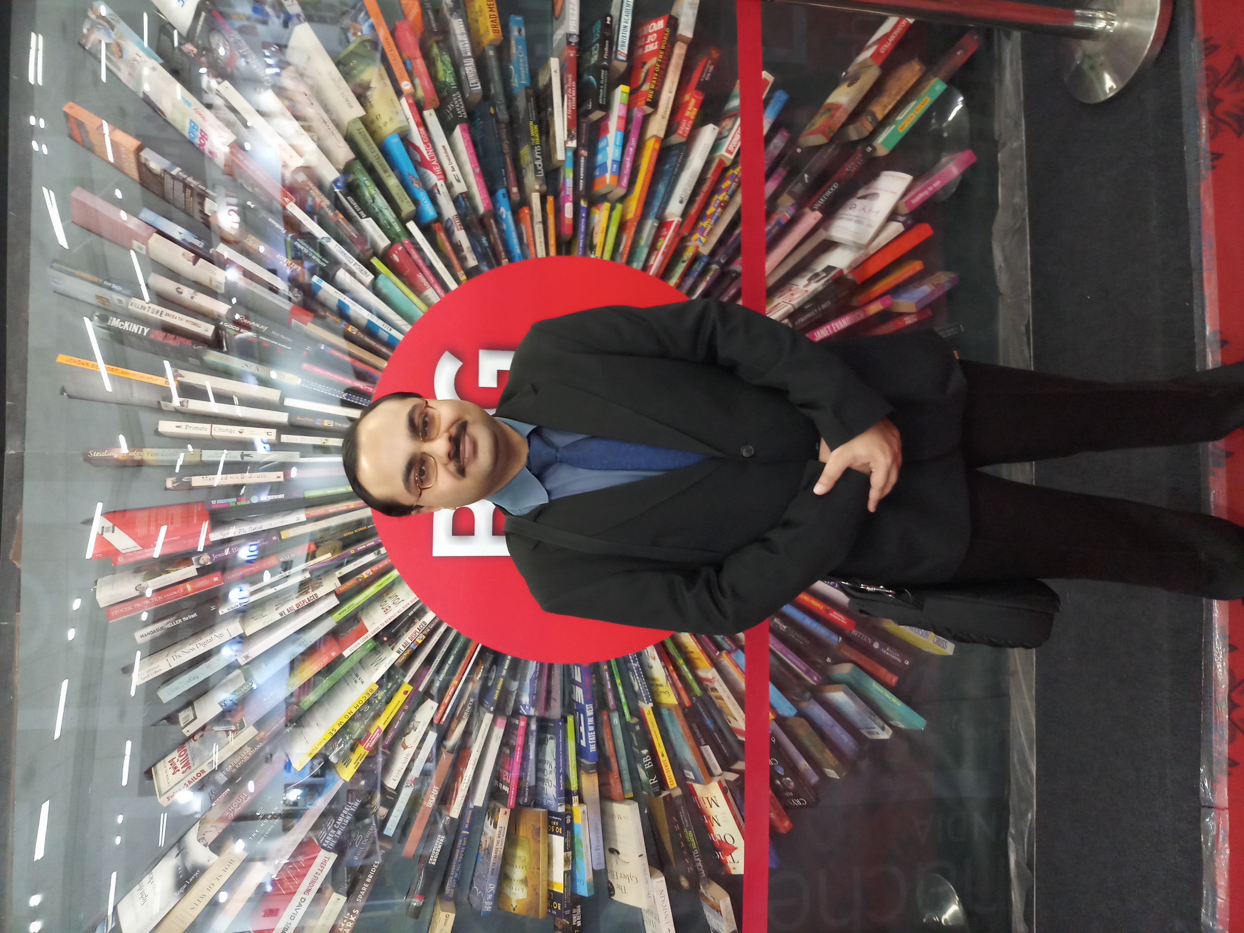 Visiting a book fair.
